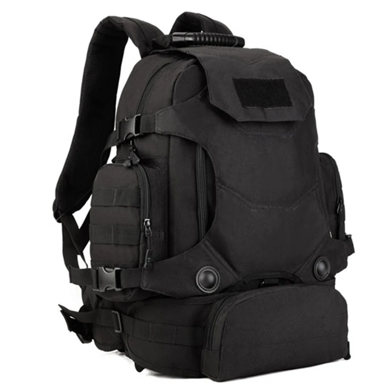 

Protector Plus Removable Waist Bag New School Large Waterproof Backpack 40L Special Hiking Tactical Gear