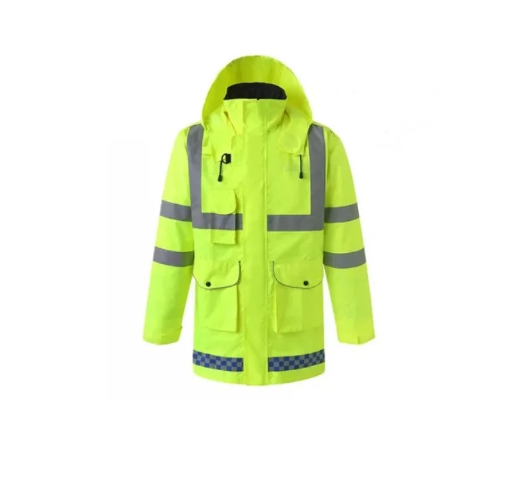 New style Five Wearing Methods of Reflective raincoats Traffic Cotton