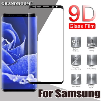 

1000pcs 9D Full Coverage Curved Tempered Glass For Samsung Galaxy S20 Ultra S10 Lite Note 10 Plus 9 8 Screen Protector Guard