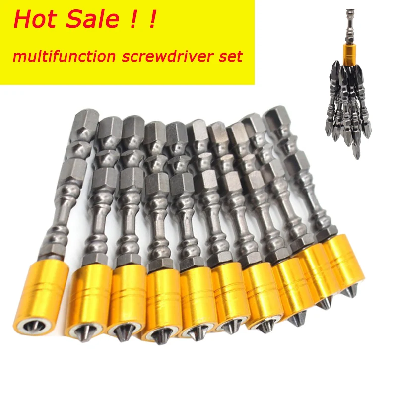 1pc PH2 1/4 Multifunction Screwdriver Set with Screwdriver Bits