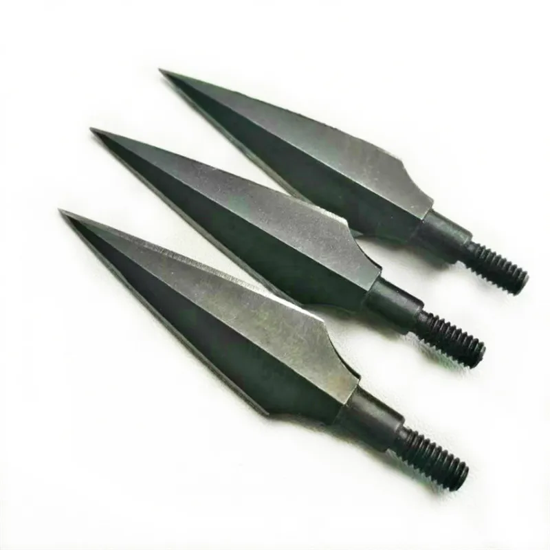 6pcs Sharpen Hunting Broadheads Arrow Heads Use fiberglass arrow for