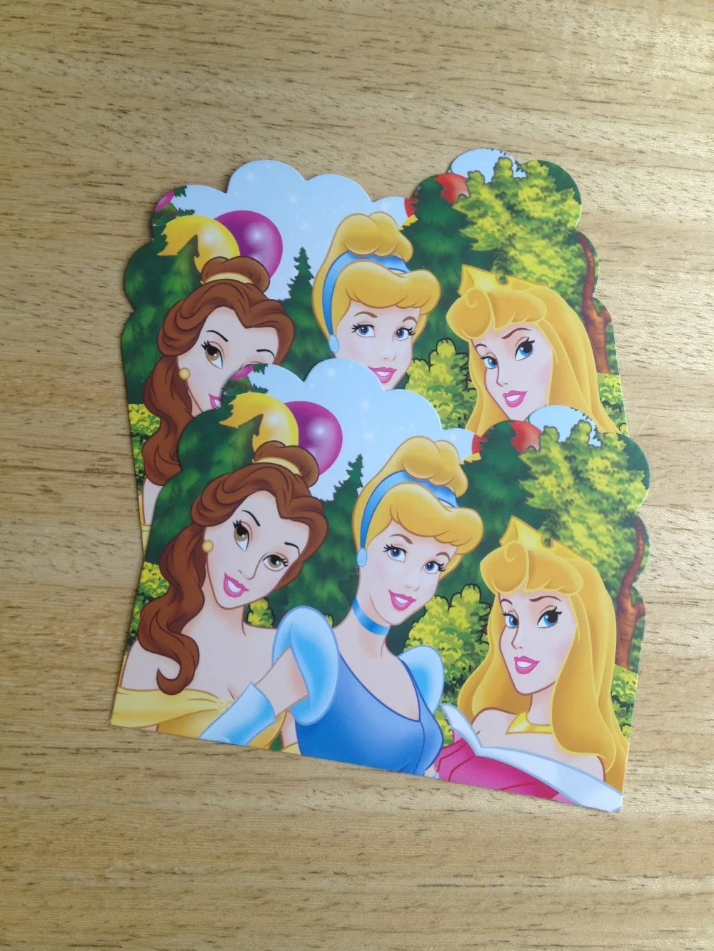  12pc/lot Cartoon Princess Invitation Card Children's Birthday Party Decorations And Cute Birthday I - 33003371641