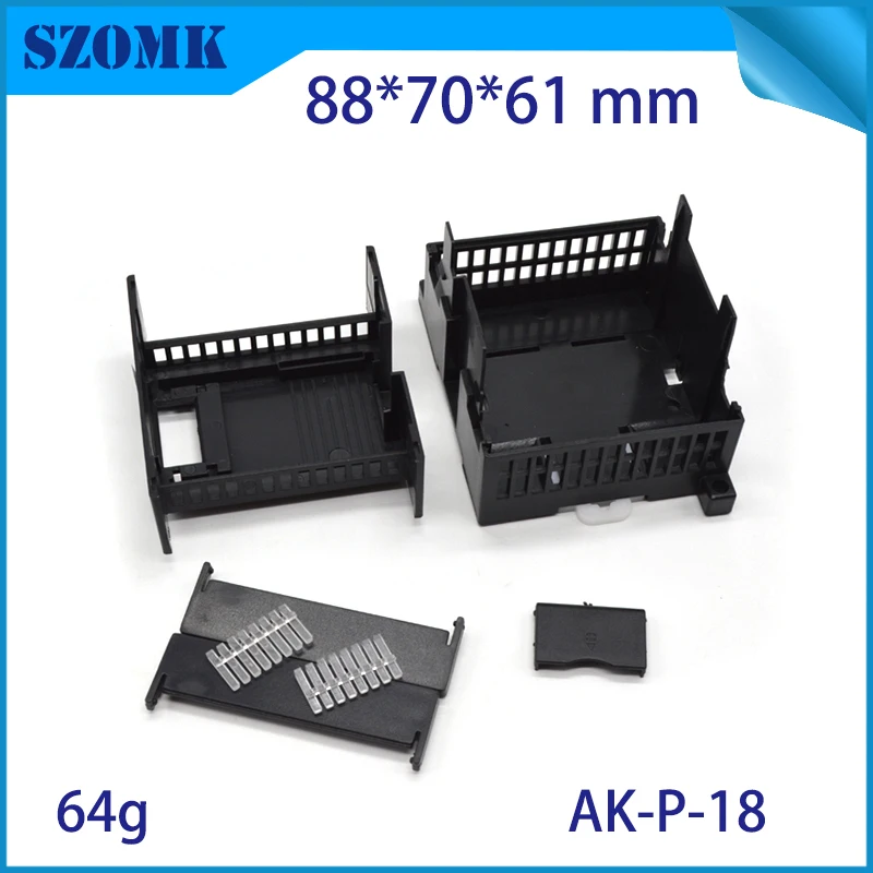 szomk plastic din rail enclosure electronics box PLC instruement plastic housing case plastic junction box (6)