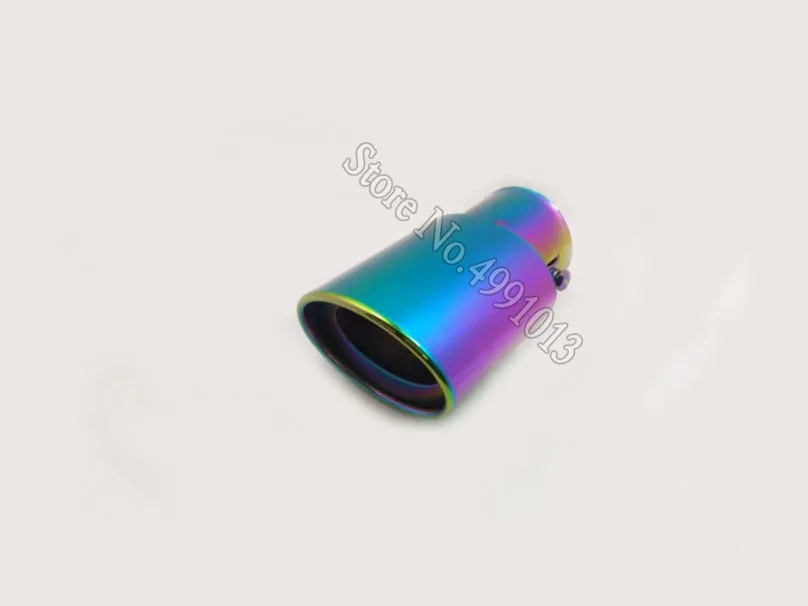 car stickers cover muffler exterior back end pipe dedicate exhaust tip tail outlet ornament 1pcs For Mitsubishi Colt 2005-2009 - Цвет: A1130Ma63