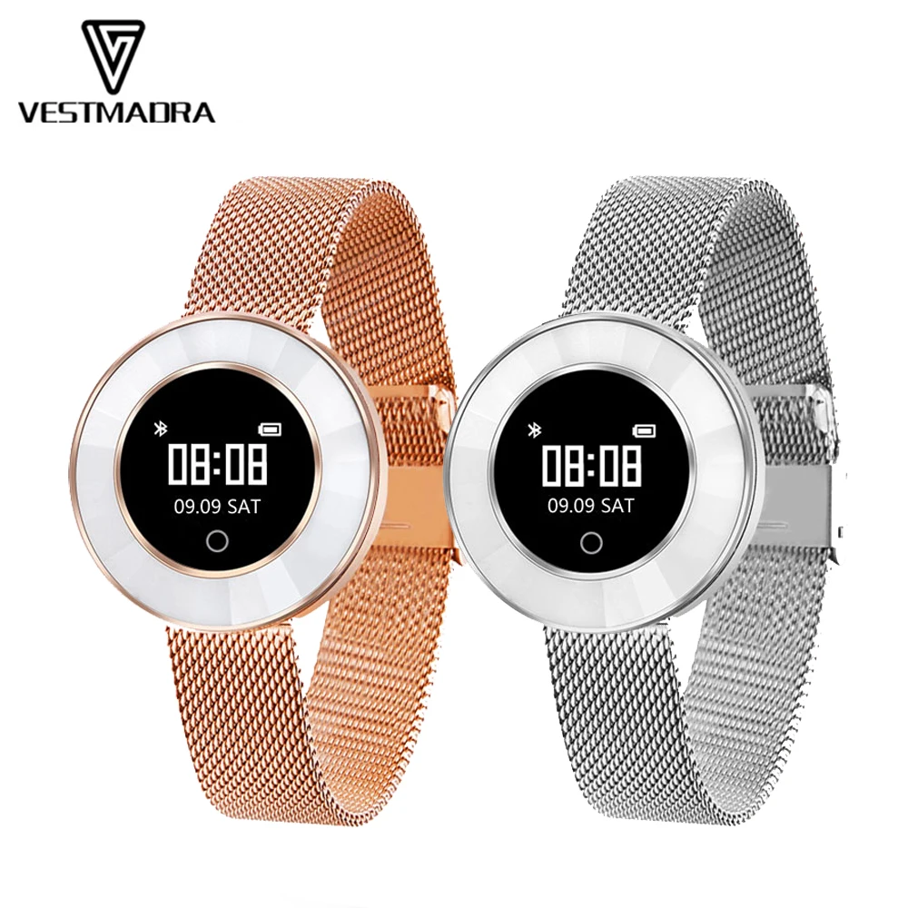 

VESTMADRA Smart Band Heart Rate Monitor Fitness Bracelet Women IP68 Waterproof Blood Pressure Pedometer Lady Wristband Watch