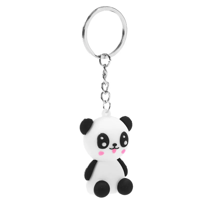

Toys Cartoon Resin Black White Cute Panda Keychain Keyring Key holder Car Key Chains Men Women Souvenir Birthday Gift chaveiro