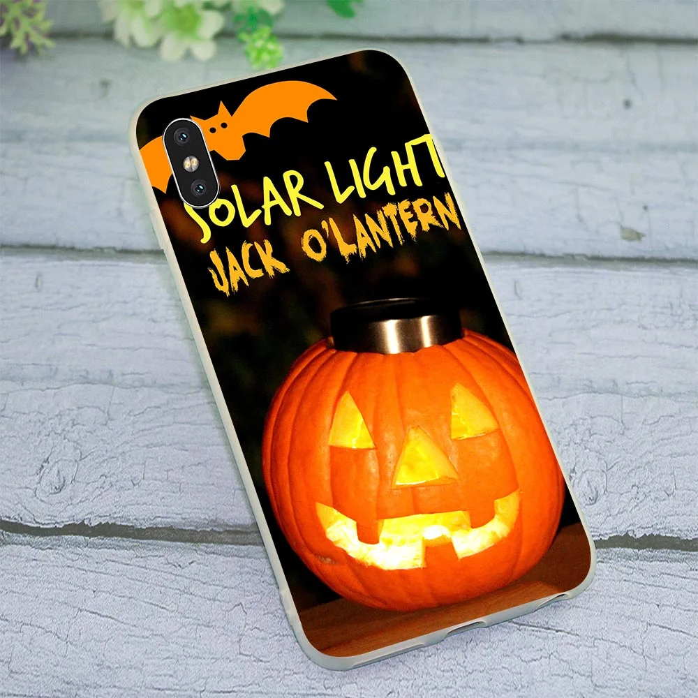 Мягкий чехол из ТПУ для iPhone Xs Max кошмар Рождество Хэллоуин телефонные чехлы X 7 8 Plus