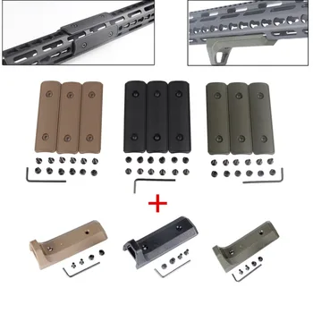 

Tactical 4" KeyMod Handguard Hand Stop Cover Protectors Rubber Mount for Attachment AR15 Airsoft Hunting Accessories 4Pcs/Set