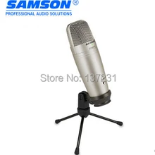 Samson C01U Pro USB Студийный конденсаторный микрофон с контролем в реальном времени с большой диафрагмой конденсаторный микрофон для вещания
