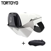 TORTOYO Smart Augmented Reality AR Glasses Virtual Reality 2K FHD 3D Gaming Film Helmet with Bluetooth Remotor for iOS Android
