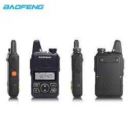 Baofeng BF-T1 портативный наушники двухканальные рации комплект с ручной отель гражданских радио Comunicacion Ham КВ трансивер