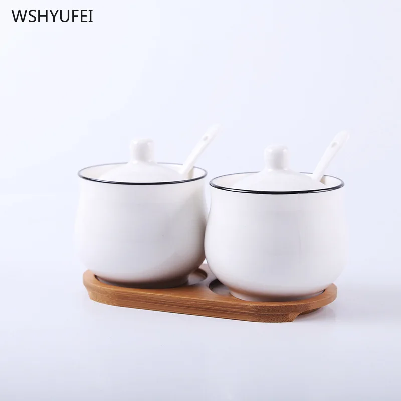 

Direct Japanese ceramic seasoning jar seasoning box bottle seasoning cans box bottle salt cans household kitchen storage