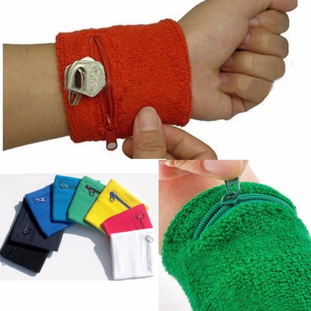 1pcs Zip Wrist Support Brace Zip Wallet Wrist Guard Protector Money