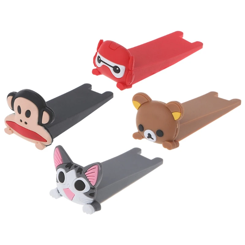 

1 Pc Cute Cartoon Silicone Door Jam Door Stopper Wedge Slip Resistant Catcher Block Baby Protection