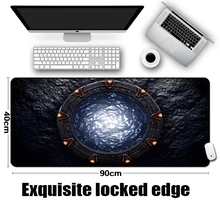 Mairuige Famous Sci-fi Movie TV Show Stargate Earth Sg1 Pattern Cool Table Mousepad Mat for Pc Computer Game Gaming Player