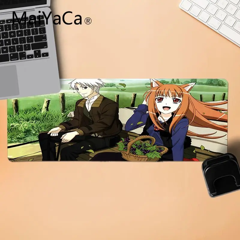 MaiYaCa Нескользящая PC Spice and Wolf Holo beauty аниме для девочек офисные мыши геймер мягкая мышь подставка для ноутбука игровой Lockedge мыши коврик для мыши