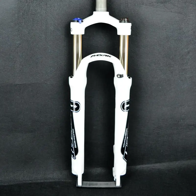 PASAK вилка для велосипеда 26 дюймовые горные велосипеды вилка 2" подвесная Велосипедная вилка для велосипеда MTB вилка с ручным приводом из сплава дискового тормоза масло 9 мм QR