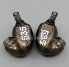 LN004671 запасные части корпус оболочки Корка Для Shure SE535 звукоизоляция шума наушники серый - Цвет: Brown