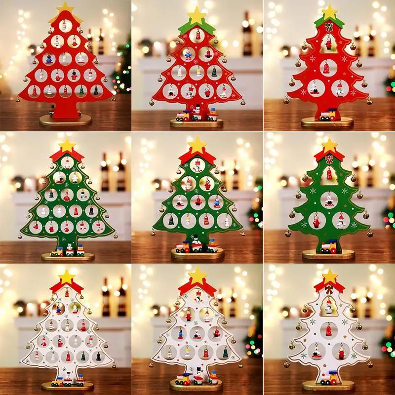 

Merry Christmas Home Window Tree Decoration Ornament Christmas Tree Desktop Decoration Pendant