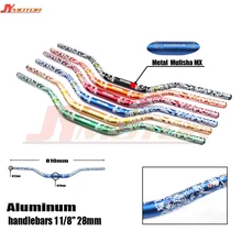 Универсальный металлический руль Mulisha MX большого диаметра, 7075, алюминиевый сплав, Череп, узор, руль