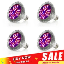 1-4 шт полный спектр 48 Вт Светодиодный светильник для выращивания E27 SMD5730 лампа для выращивания растений для выращивания овощей в помещении лампы для выращивания цветов гидропонная система