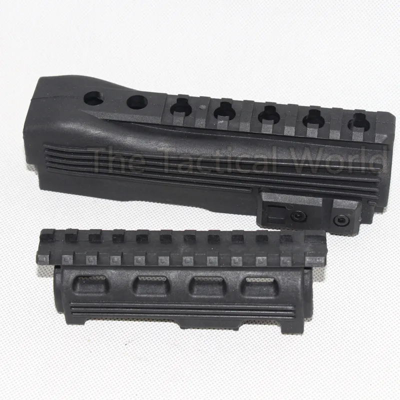 الاكسسوارات صيد الادسنس التكتيكية handguard ak 47 AK74 سترايك البوليمر سلسلة ak handguard upp القضبان إدراجات جير السفلى