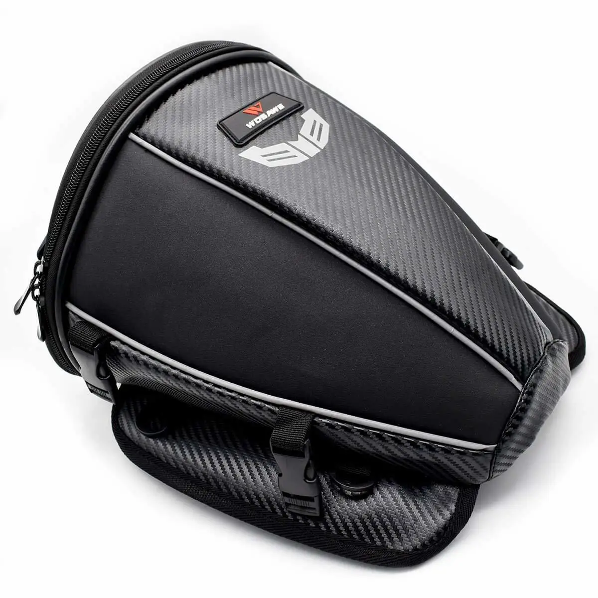 Goedkoop Waterdichte moto rcycle rugzak Staart tank Tas Multi functionele Lederen Sport moto rbike Duurzaam Rear Seat Bag mochila moto