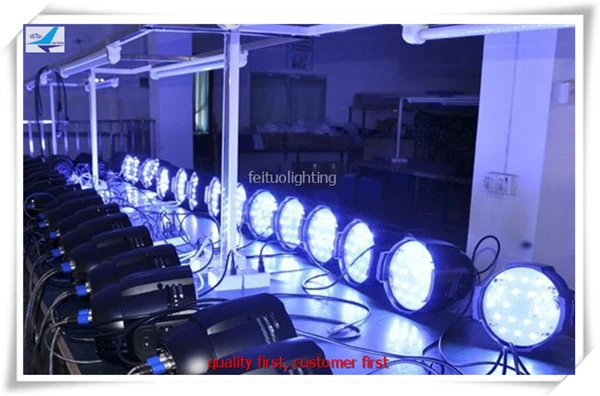 4 шт./лот яркий светодиодный 18x18 Вт Par свет RGBWA УФ 6in1 Par64 строб DMX осветительное оборудование ди-джеев для диско вечерние свадебные туфли