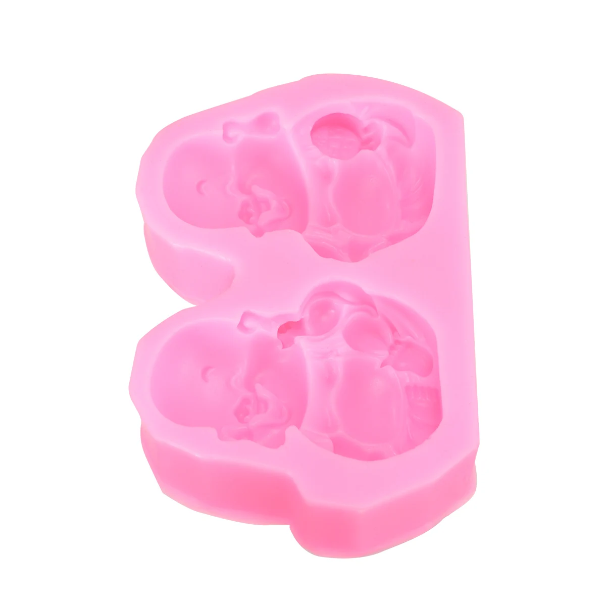 Mayitr Buddha Smiling Face Silicone Mold Candle Soap Molds DIY Soap Clay Cake Dondant Molds Baking Tools