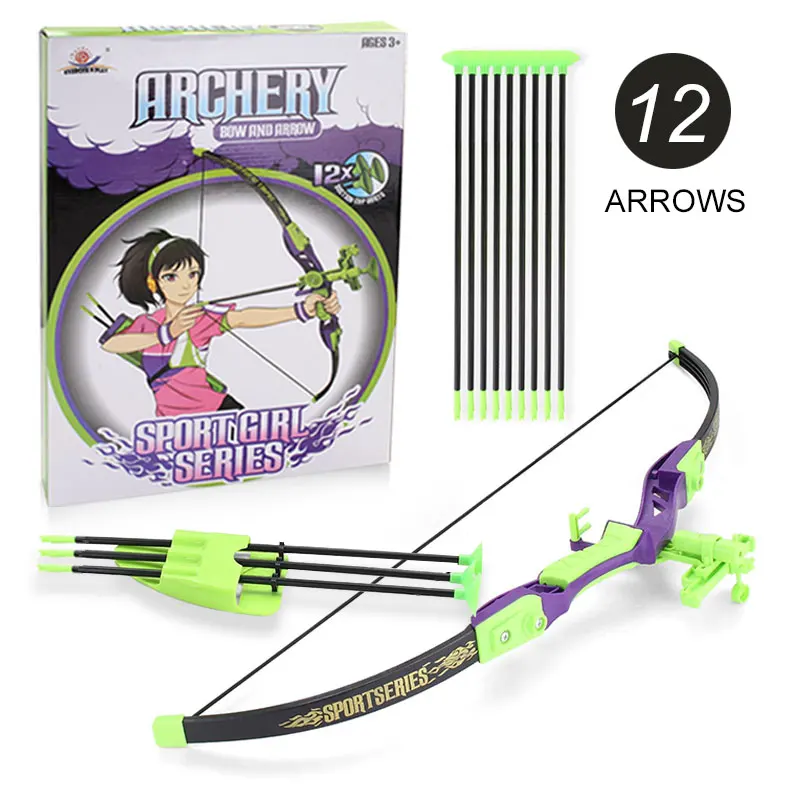 

Kids Outdoor Toys Arrow Bow Safety Folding Sword Weapon Sligtshot For Large Boys Children Toy Set Plastic Sports Gift Ab001