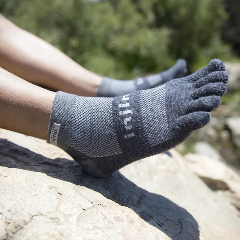 Run Injinji Toe socks, легкие мини-носки для бега с пятью пальцами, мужские спортивные носки