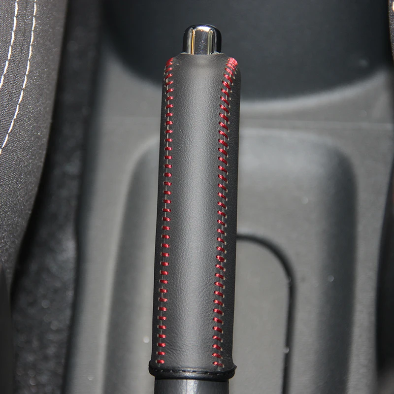 Genuine Leather Handbrake Grips for Suzuki Alto Natural leather cover on handbrake car accessories interior