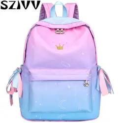 В студенческом стиле многофункциональный рюкзак Для женщин нейлон рюкзак женский Anti Theft школьная сумка-рюкзак для девочек-подростков Sac Dos