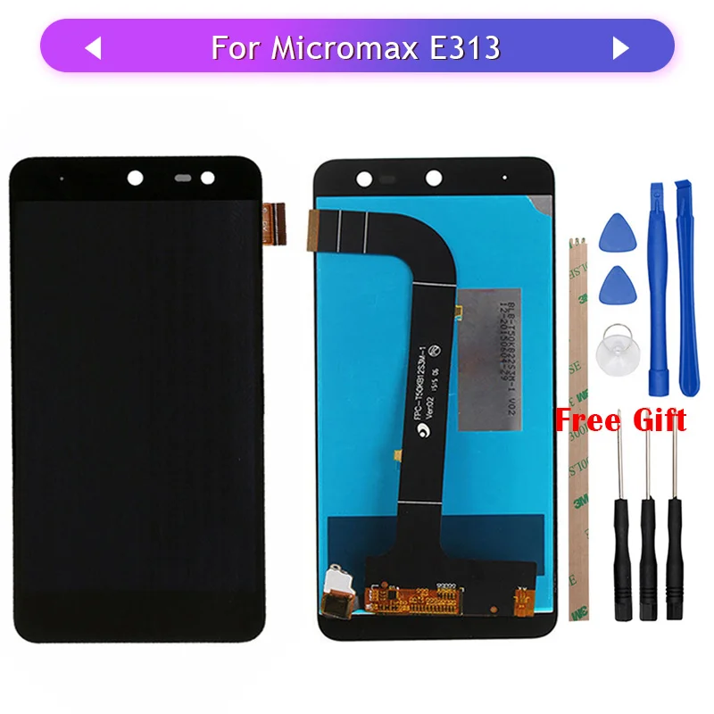 Для Micromax E313 Canvas Xpress 2 Xpress2 ЖК-дисплей сенсорный экран в сборе стеклянная панель