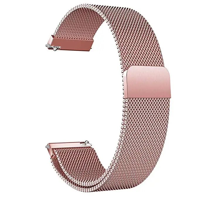 NWE браслет из нержавеющей стали с сеткой часы ремешок часы на магнитном ремешке часы замена для Xiaomi Amazfit Bip Молодежные часы