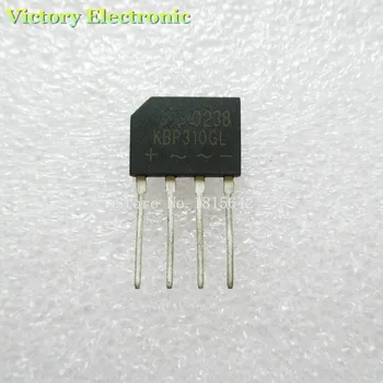 

10PCS/Lot KBP310 KBP310GL KBL-310 3A 1000V Bridge Rectifier New Wholesale