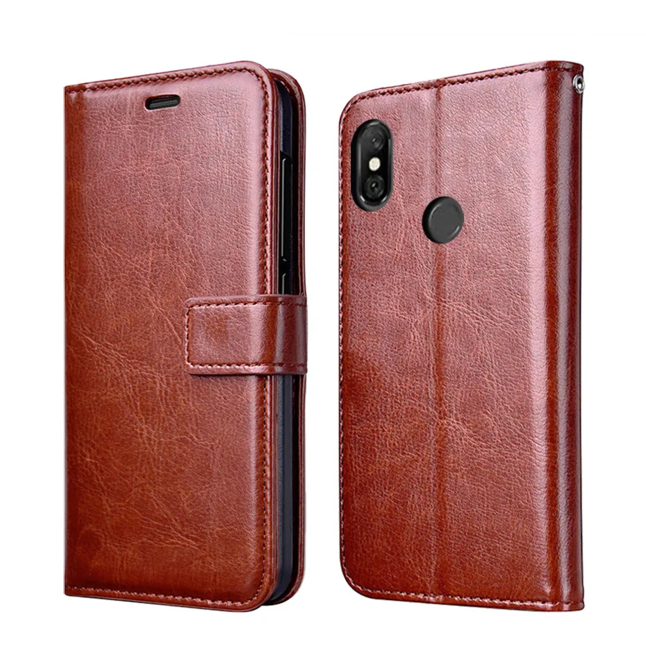 Thouport чехол для Xiaomi Redmi Note 6 Pro 4 + 64 GB кожаный в стиле ретро Чехол портмоне с