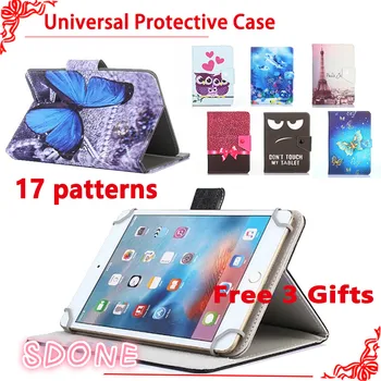 

Newset Universal Cartoon fashion case for Digma Optima E7.1 3G 7" tablet pc Protective Cover + free 3 gifts