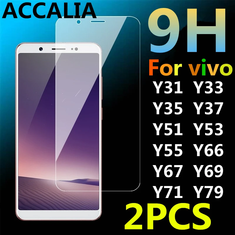 2PCS VIVO Y79 Screen protector tempered glass For vivo Y69 Y67 Y66 Y55 Y35 Y37 Y31 Cover galss Film Y71 Y53 Y51 Y33 | Мобильные