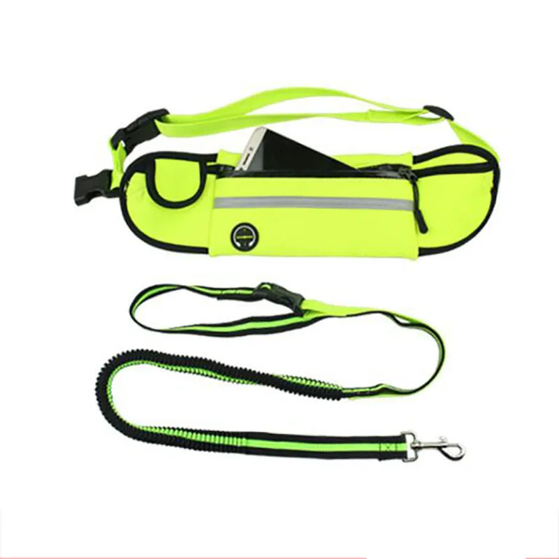 Hand Free Dog Leash Dog Fanny Pack And Drawstring Set Outdoor Training