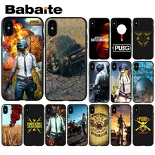 Babaite Playerunknown's Battlegrounds PUBG чехол для телефона чехол для iPhone X XS MAX 6 6S 7 7plus 8 8Plus 5 5S XR