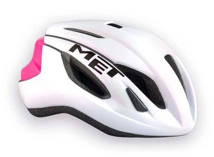 Шлем для гонок Met Strale, велосипедный шлем для горной дороги, велосипедный шлем, безопасный шлем для мужчин и женщин, Casco Ciclismo - Цвет: White-Pink  M
