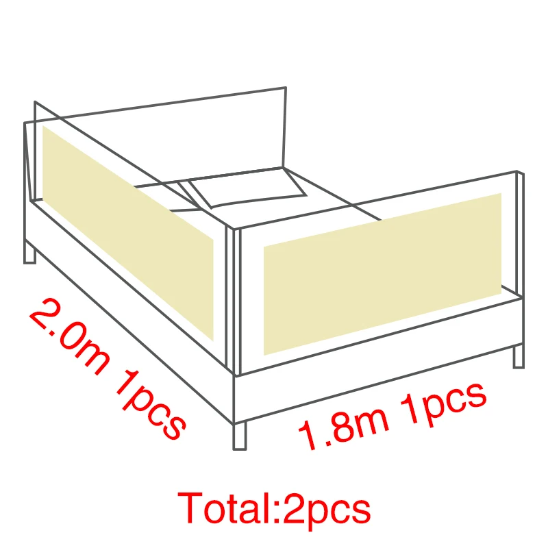 Детская кровать бампер забор безопасности ворота детский барьер для кровати кроватки рельсы безопасности Бампер ограждение детей ограждение Безопасный детский манеж - Цвет: 1.8m 2.0m