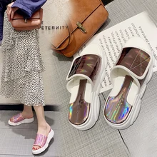 2019 Summer Woman Shoes Platform bath slippers Wedge Beach Flip Flops High Heel Slippers For Women Black EVA Ladies Shoes 2019 Summer Woman Shoes Platform bath slippers Wedge Beach Flip Flops High Heel Slippers For Women Black EVA Ladies Shoes