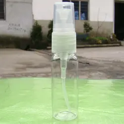 Высококачественный 20 мл прозрачный пластиковый спрей бутылку многоразового бутылки духи пэт-бутылки с распыление