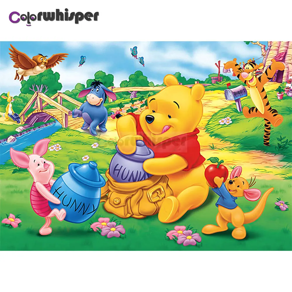 

Diamond Painting Full Square/Round Daimond Painting"Piglet Cartoon Winnie Pooh"Mosaic Rhinestone Embroidery Painting LE02007