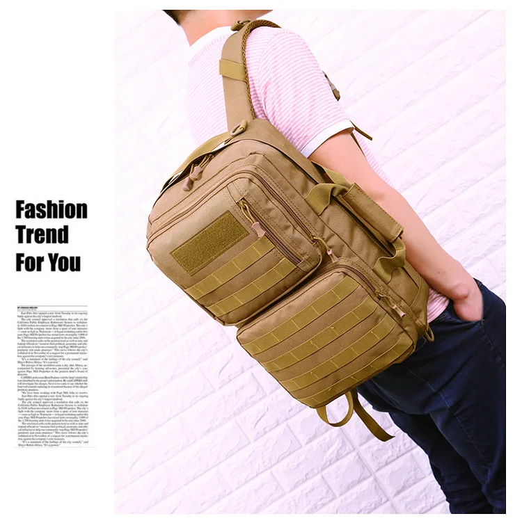 Bolsas de Camuflagem Militar do Exército Mochila de Trekking Bolsa do Portátil Bolsa de Desporto de Viagem Mochila Molle Tático Camping Mochilas 3 Mochilas escal.