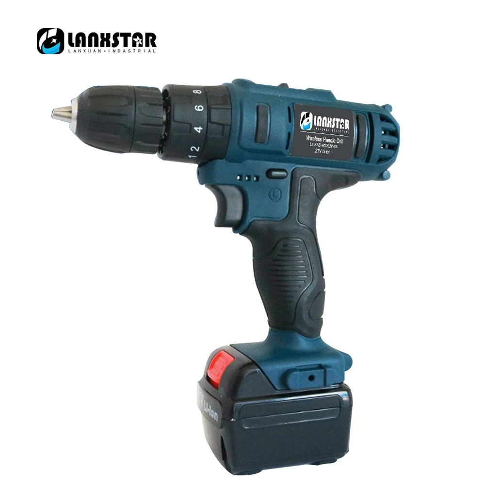21V Electric screwdriver Lithium Battery Electric Drill Rechargeable Cordless Two Speed