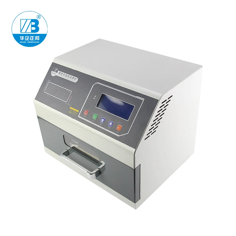 

Drawer Type Lead Free Reflow Soldering Machine Lead Free SMT Mini Desktop Reflow Oven with Temperature Testing T200c+ Desktop