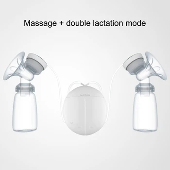 1 pièces électrique automatique tire-lait Double Machine à lait bouteille de lait sécurité infantile Massage tire-lait USB Charge allaitement